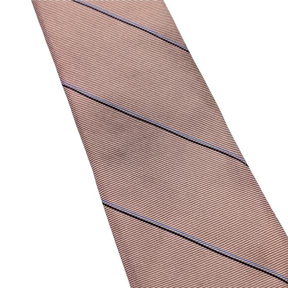 Vintage Balenciaga Paris Silk Repp Tie Diagonal Stripes Understated Made in USA - Picture 7 of 9